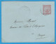 ENVELOPPE ENTIER POSTAL TUNISIE - 10 C. ROUGE - REGENCE DE TUNIS - OBLIT. MENZEL BOU ZELFA  1903 - TAMPON "HAIM GUEZ" - Lettres & Documents