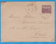 ENVELOPPE ENTIER POSTAL TUNISIE - 15 C. LABOUREURS VIOLET - REGENCE DE TUNIS - OBLITERATION DE 1920 - Briefe U. Dokumente
