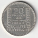 20 Francs Turin Argent 1938 - Silver - - 20 Francs