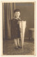 Little Boy In Sailor Suit With School Cone / Schultasche (Vintage RPPC ~1920s/1930s) - Schulen