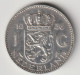 NEDERLAND 1956: 1 Gulden, Silver, KM 184 - 1948-1980: Juliana