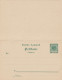 REICH - 1898 -  LIVRAISON GRATUITE A PARTIR De 5 EUR D'ACHAT ! CP ENTIER POSTAL REPONSE PAYEE - Cartoline