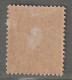 MOHELI - N°12 * (1906-07) 50c Bistre S Azuré - Unused Stamps