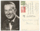 Maurice Chevalier Original Photo PPC Handsigned & Sent By The Artist From Goteborg 11nov1960 To Italy + Magazine News!!! - Cantantes Y Musicos