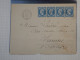 DK2   LETTRE RARE 1866 PETIT BUREAU MORTAGNE A SAINTES   BANDE 4X N°22 BLEU CIEL  +DISPERSION DE COLLECTION+ - 1849-1876: Période Classique