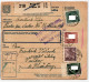 Böhmen Und Mähren 100 U.a. Auf Brief Als Mischfrankatur Paketkarte #KN368 - Other & Unclassified