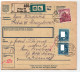 Böhmen Und Mähren 69 U.a. Auf Brief Als Mischfrankatur Paketkarte #KN366 - Altri & Non Classificati