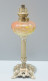 Delcampe - -BELLE LAMPE A PETROLE ART NOUVEAU BOL émaillé FLEURS émail En épaisseur     E - Lighting & Lampshades