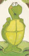 CARTE A SYSTEME ANNIVERSAIRE . TORTUE ANIMEE   . SCAN - Schildkröten