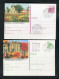 "BUNDESREPUBLIK DEUTSCHLAND" 1981 Ff., 2 Bildpostkarten Je Mit Bildgleichem Stempel Ex "ERLANGEN" (B0002) - Cartes Postales Illustrées - Oblitérées