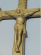 -ANCIENNE CROIX De PROCESSION En REGULE Doré JUS De GRENIER RELIGION JESUS  E - Religious Art