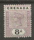 GRANADA COLONIA BRITANICA YVERT NUM. 35 * NUEVO CON FIJASELLOS - Granada (...-1974)