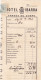 Delcampe - Espanha  - 15    Faturas  Recibos De Restauração  Do Toureiro António  Dos Santos      1951 - Etiquettes D'hotels