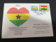 13-3-2024 (2 Y 52) COVID-19 4th Anniversary - Ghana - 13 March 2024 (with Ghana UN Flag Stamp) - Disease