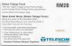 Malaysia - Telekom Malaysia (chip) - Birds - Rimba Telinga Perak, Chip SC7, 20RM, Used - Malaysia