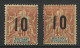 ANJOUAN N° 26 + 26A Neufs * (MH) Espacé + Normal Voir Description - Unused Stamps