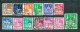 Germany, Am/Brit Zone 1948, Lot Of 282 Stamps From Set MiNr 73 Eg - 97 Eg - Used - Usati