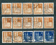 Germany, Am/Brit Zone 1948, Lot Of 282 Stamps From Set MiNr 73 Eg - 97 Eg - Used - Gebraucht