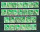 Delcampe - Germany, Am/Brit Zone 1948, Lot Of 282 Stamps From Set MiNr 73 Eg - 97 Eg - Used - Used