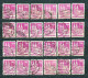 Delcampe - Germany, Am/Brit Zone 1948, Lot Of 282 Stamps From Set MiNr 73 Eg - 97 Eg - Used - Oblitérés