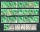 Delcampe - Germany, Am/Brit Zone 1948, Lot Of 188 Stamps From Set MiNr 73 Wg - 100 Wg Incl. MiNr 100 I Wg - Used - Usati