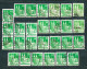 Delcampe - Germany, Am/Brit Zone 1948, Lot Of 188 Stamps From Set MiNr 73 Wg - 100 Wg Incl. MiNr 100 I Wg - Used - Oblitérés