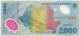 ROMANIA - 2.000 Lei - 1999 - Pick 111.a - Unc. - Série 002C - Total Solar ECLIPSE Commemorative POLYMER - 2000 - Roumanie