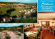 73658635 Fischbach Kronach Gasthof Pension Soellner Gastraum Terrasse Panorama F - Kronach