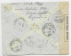 ARGENTINA ENTIER 5C ENVELOPPE COVER +5CX3 REC BUENOS AIRES 1918 TO CROIX ROUGE GENEVE CENSURE 205 + INTERNE - Covers & Documents