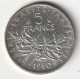 5 Francs Argent 1960 - Silver - - 5 Francs