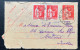 50c PAIX & PAIRE 50c PAIX SUR CARTE LETTRE / ST DENIS SUR SEINE POUR MONTREUX SUISSE 1924 - Cartes-lettres