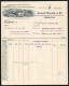 Rechnung Zürich 1908, Jules Kuhn & Co., Benzin, Petroleum, Mineraloele, Betriebsanlage Mit Lagerplatz Und Gleisanlage  - Suisse