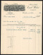 Rechnung Winterthur 1908, Firma Carl Weber AG, Gesamtansicht Der Fabrikanlage Gegen Hügel  - Suisse