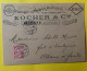 70057 - Suisse Carte Fabrique De Montres Métal & Acier Usine Hydraulique Kocher Bévillard 13.01.1897 - Orologeria