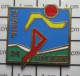 1616B Pin's Pins / Beau Et Rare / SPORTS / ATHLETISME USEP 24 DORDOGNE ? UFOLEP - Athlétisme