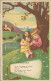 CASTELLI SIGNED 1930s POSTCARD - KIDS & MUSIC &  FLOWERS - CHIQUITA - EDIZIONE FRANCHI  (5330) - Castelli