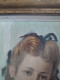Delcampe - Duilio DONZELLI (1882-1966) Portrait Jeune Femme "Janine Albert Brunet" Huile Sur Panneau 1944 - Huiles