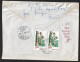 Registered Letter From India With Resin Collection Stamps. Letter With Dirty Clasp. Aangetekende Brief Uit India Met Ver - Covers & Documents