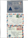 INDIA - LOT OF 3 AEROGRAMME AIRMAIL - CENSORED - Luftpost