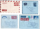 LOT OF 4 AEROGRAMME AIR LETTER AIRMAIL - UK ISRAEL MALAYSIA - Other (Air)