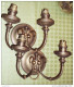 Ancienne Paire D'appliques Murales - Cuivre Et Laiton # 3-16/29 - Luminaires & Lustres