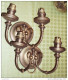 Ancienne Paire D'appliques Murales - Cuivre Et Laiton # 3-16/29 - Lighting & Lampshades