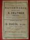 PUB 1884 - Savonnerie Zeltner 80 Abbeville, Ducol 21 Dijon, Julien 83 Brignoles, Sécateurs Gras-Chrétien-Jacquot 39 Dole - Publicités