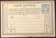 France N°66 Ou 77 Neuf (*) Sur Carte Précurseur - Cote Entre 350 Et 400 € - (N139) - 1876-1898 Sage (Type II)