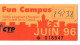 BILLET TICKET ENTREE TRANSPORT AUTOBUS TRANSPORTS PERPIGNAN FUN CAMPUS 66 PYRENEES-ORIENTALES LOT DE 4 TICKETS - Europa