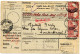 ALLEMAGNE - EMPIRE - 10 PF X2 + 1 M X2 + TURQUIE 1 PIASTRE SUR PAKETKARTE DE  SCHMOLLN POUR CONSTANTINOPLE, 1916 - Lettres & Documents
