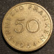 Pas Courant - SARRE - SAARLAND - 50 FRANKEN 1954 - KM 3 - 50 Franken