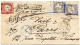 ALLEMAGNE - EMPIRE - 1+2 GR. X2 SUR LETTRE RECOMMANDEE DE BERLIN POUR PARIS, 1874 - Covers & Documents