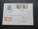 Berlin (West) 1965 / 1966 Das Neue Berlin MiF Einschreiben Lorch Hermann E. Sieger / Einschreiben Mit Rückschein - Storia Postale