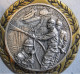 Tres Belle Applique En Bronze , Medaille Pompiers , Courage , Dévouement , Honneur , Discipline Par Gloria - Feuerwehr